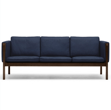 CH163 3 Seat Sofa Walnut