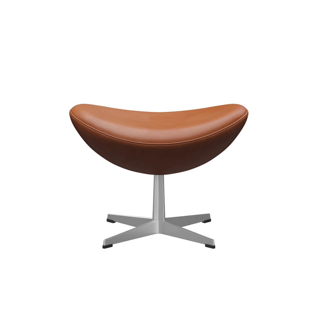 Egg Footstool Grace Leather by Fritz Hansen