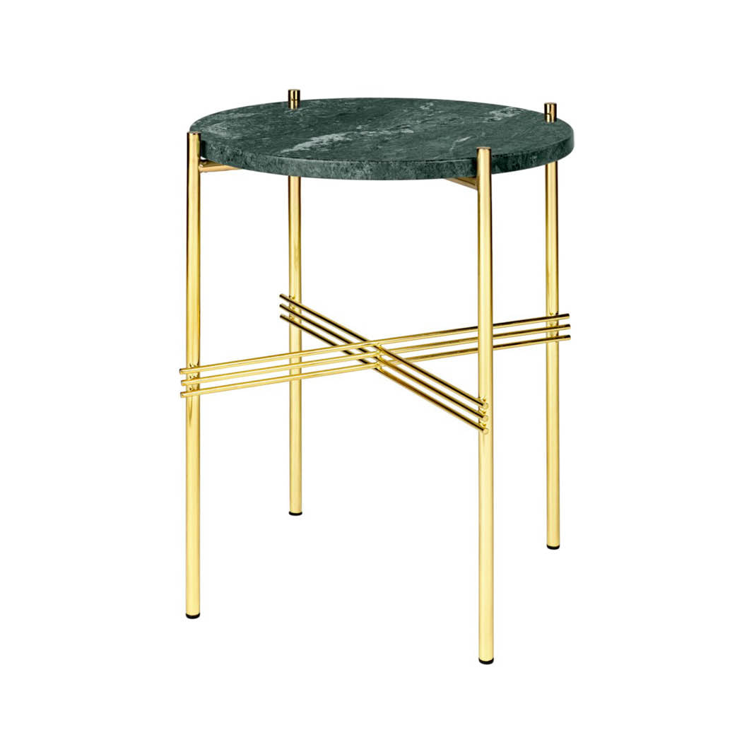 TS Side Table - Round, Ø40cm Brass Base