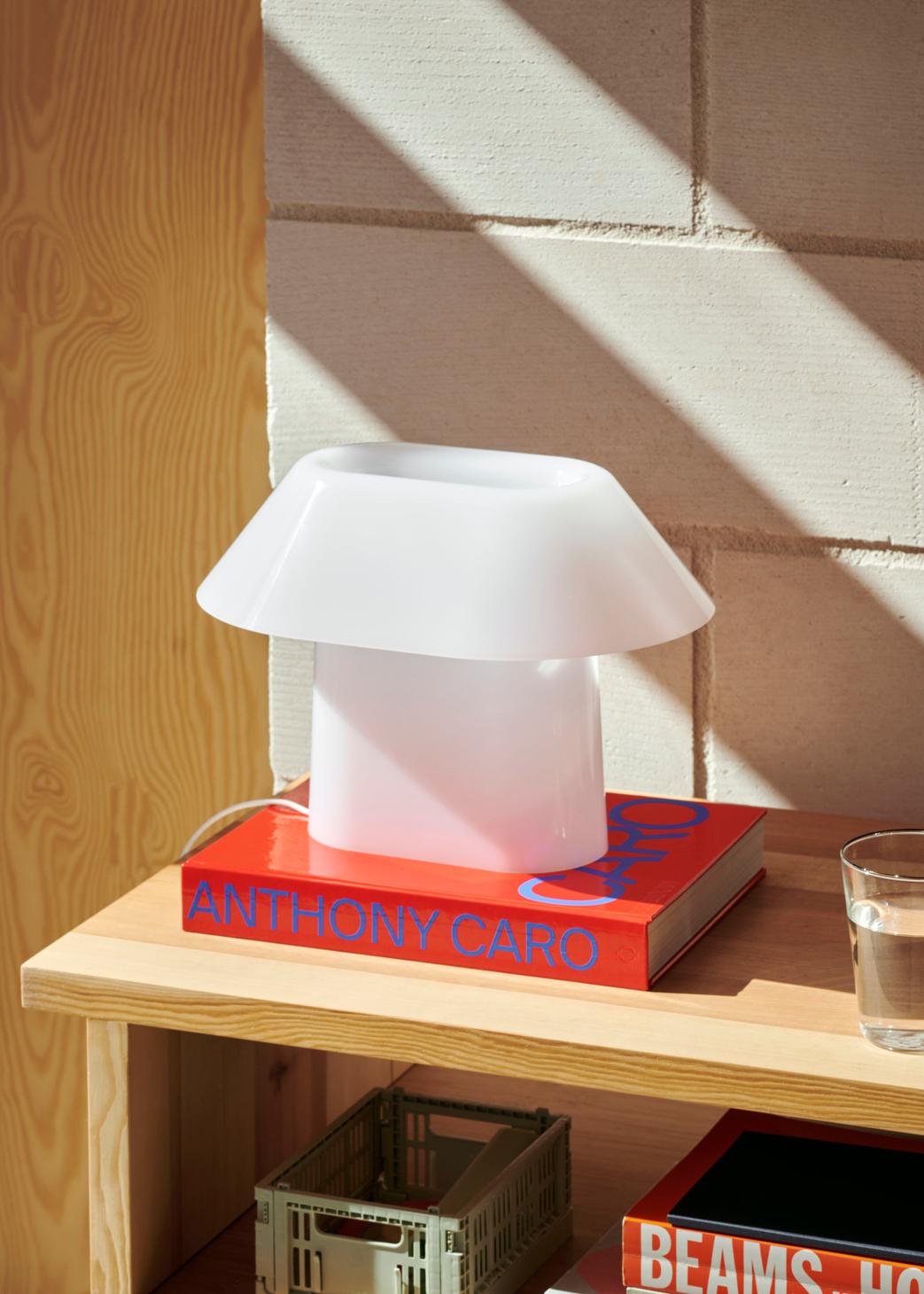 Drome Table Lamp - White Opal Acrylic