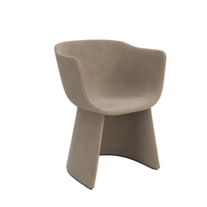 Monolit Dining Chair With Leather Piping