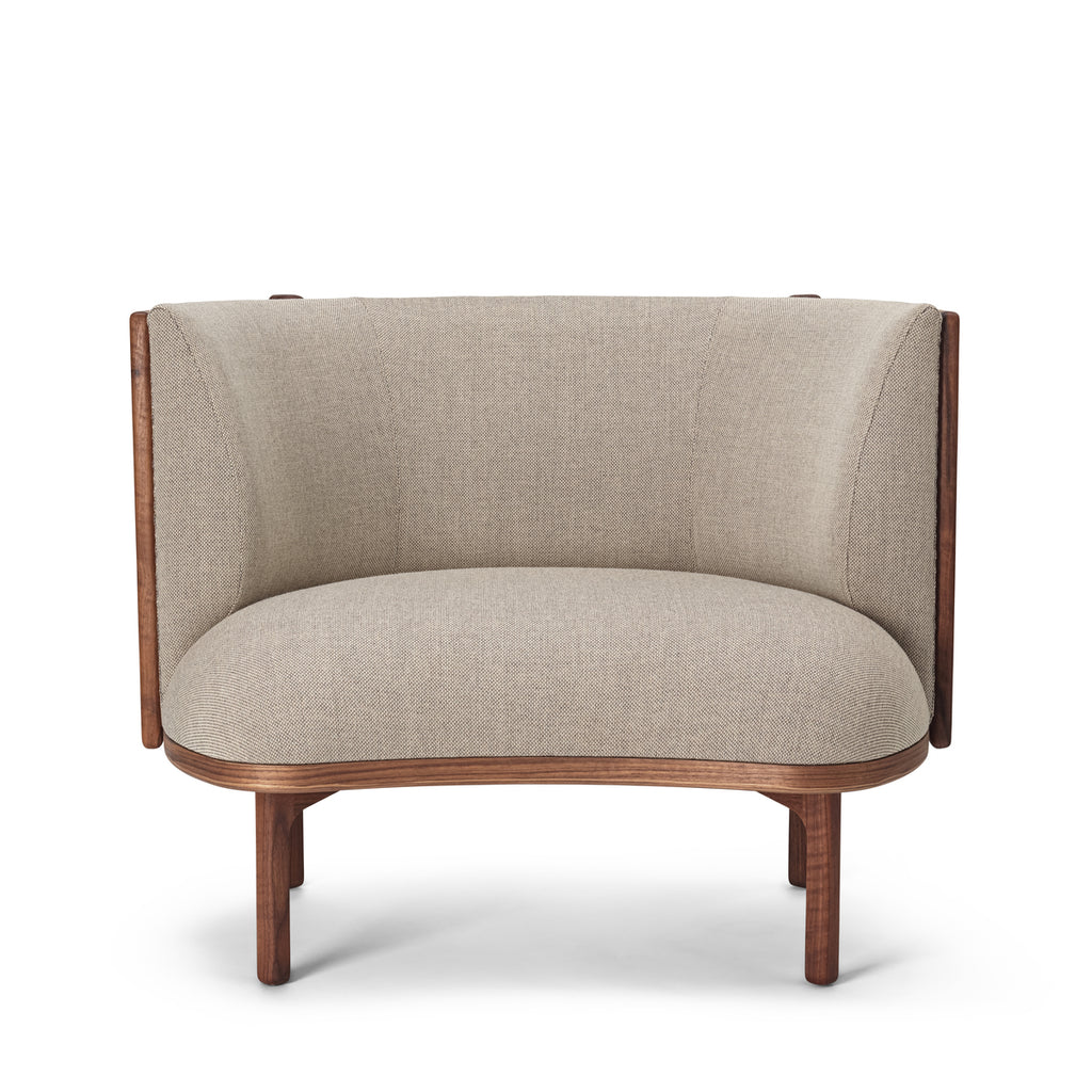 RF1904 Sideways Lounge Chair Walnut Base