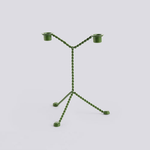Wire Candleholder - Green