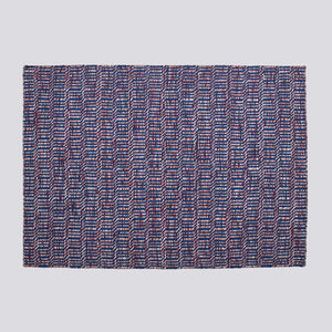 Radio Rug - 140 x 200 Red, Blue