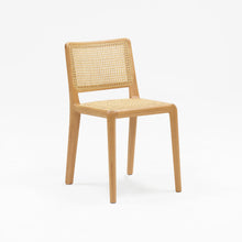 Boardwalk Chair Oak with Rattan Seat & Back