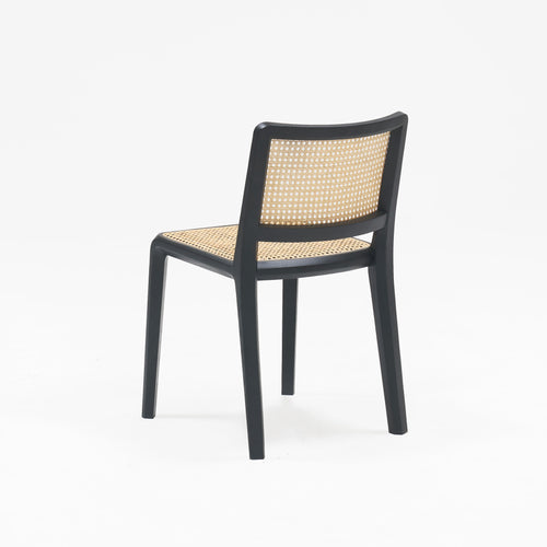 Boardwalk Chair Rattan B, S Black Oak