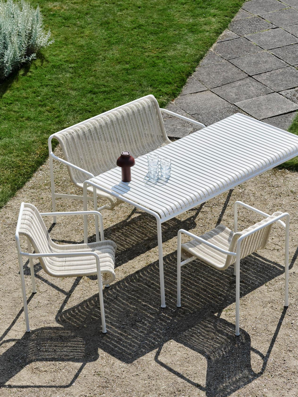 Palissade Cord Dining Bench w. Armrest