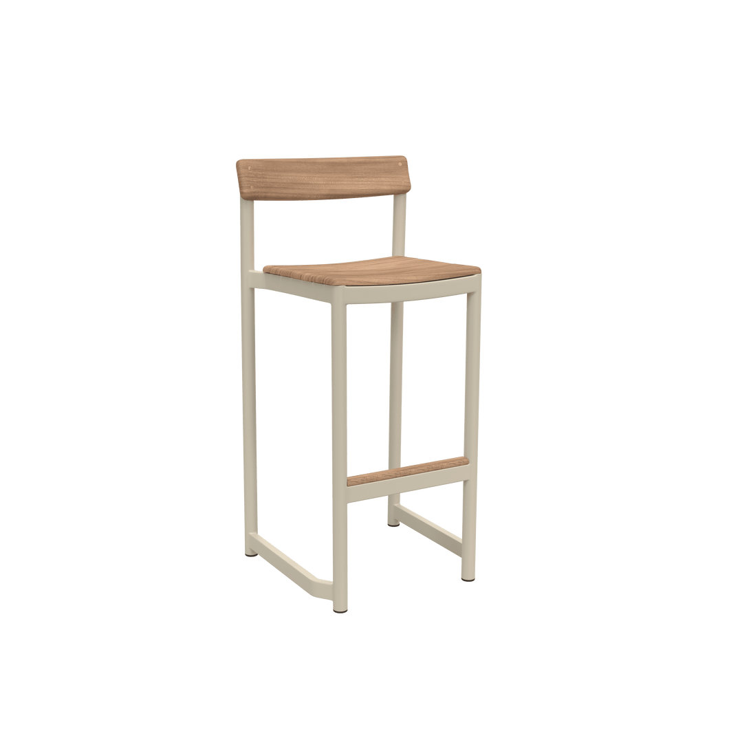 Pelagus Bar Stool Light Ivory