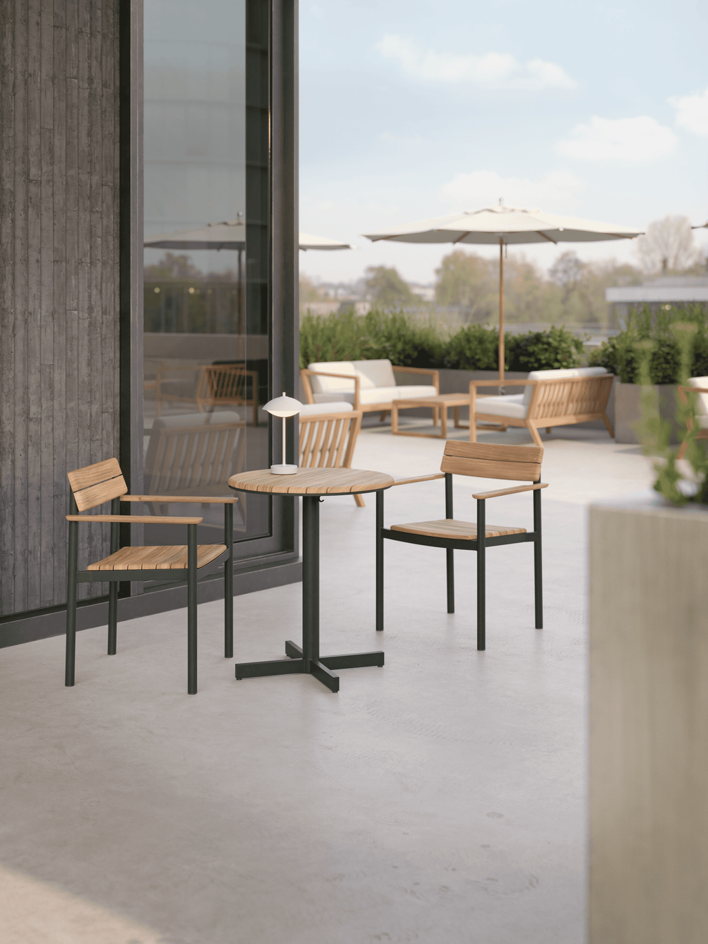 Pelagus Cafe Table Ø62.5cm, Hunter Green