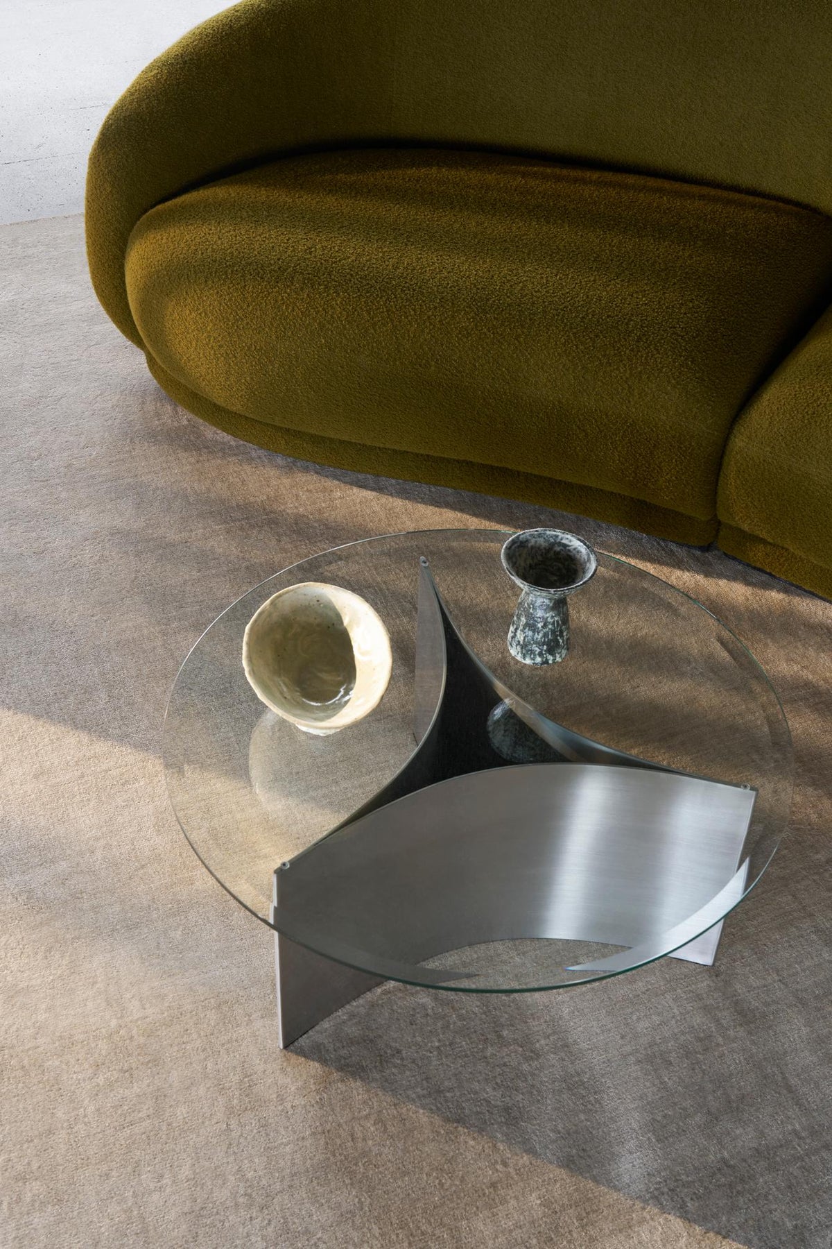 Arc Coffee Table Brown, Large