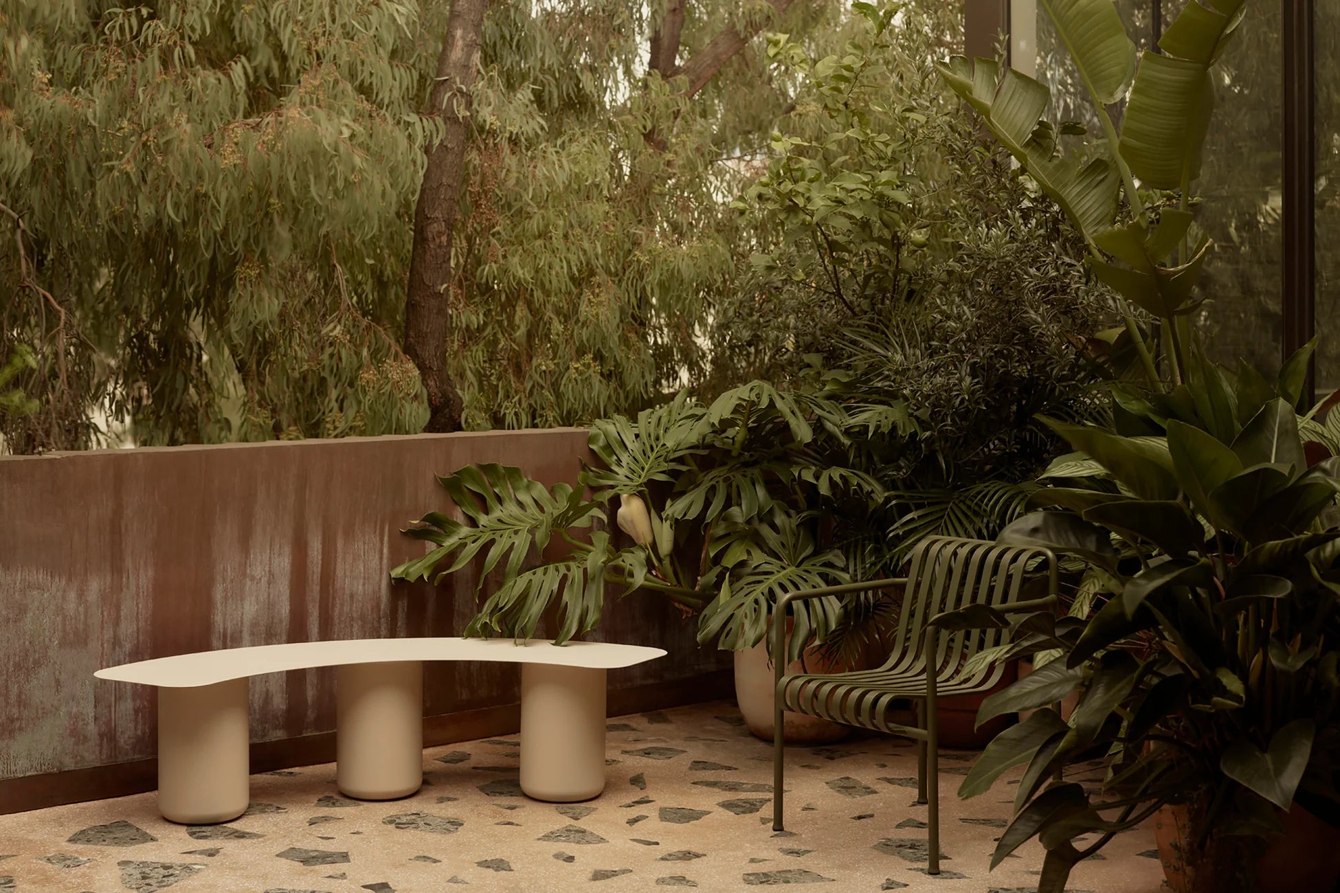 Sequence Curved Bench Small Outdoor