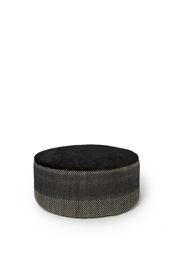 Tres Persian Pouf - Large, Black
