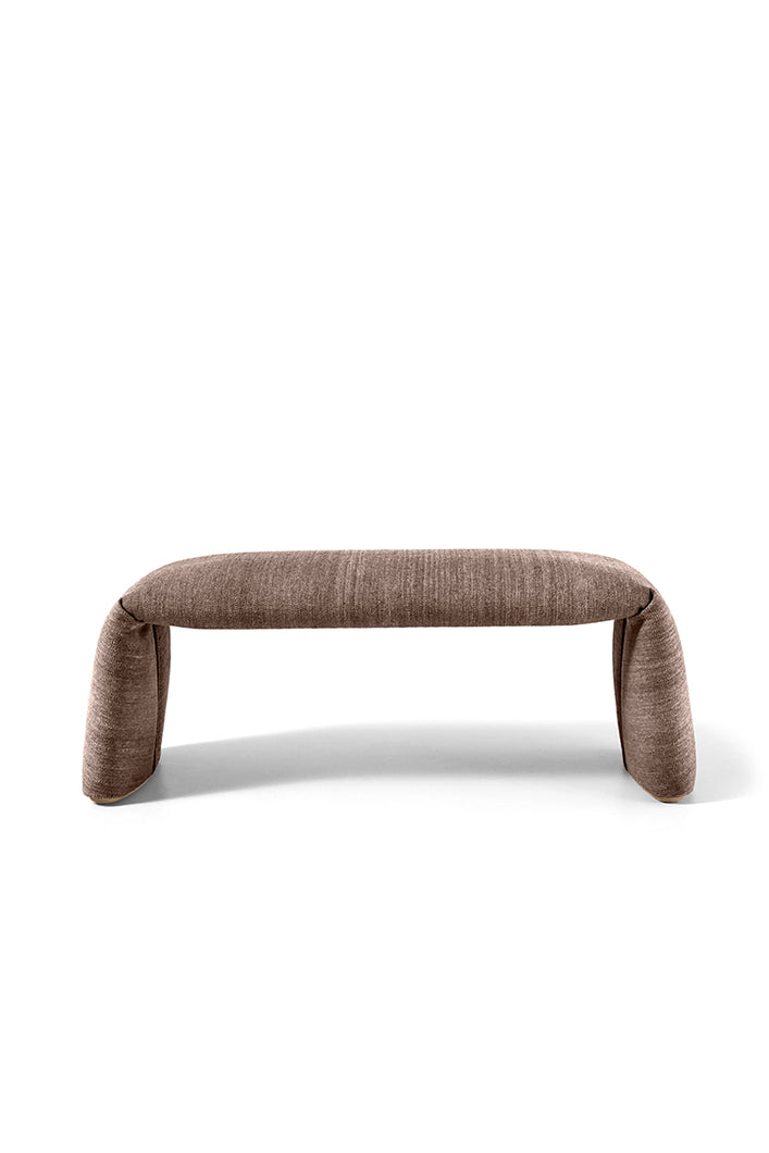 Folded Bench - Large, Greyish Brown