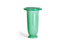 Empire Vase - Large, Green with Dark Green Rim