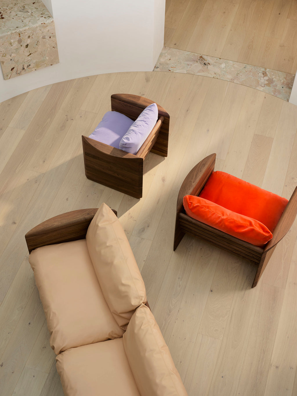 Cove 3 Seat Sofa - Walnut