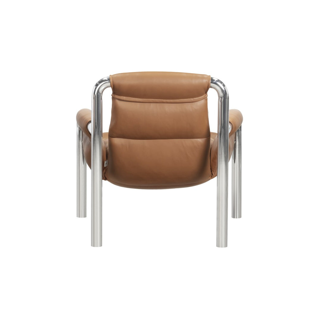 Atli Lounge Chair, Chromed Plated Legs