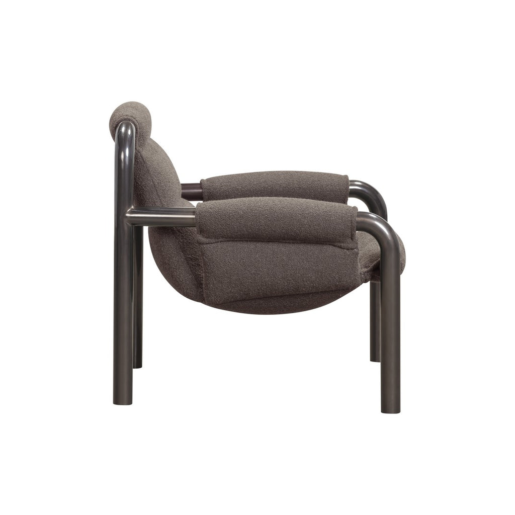 Atli Lounge Chair, Dark Grey Lacq Legs