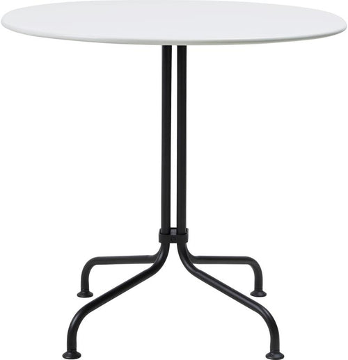 Carmel Bistro Dining Table Clam White
