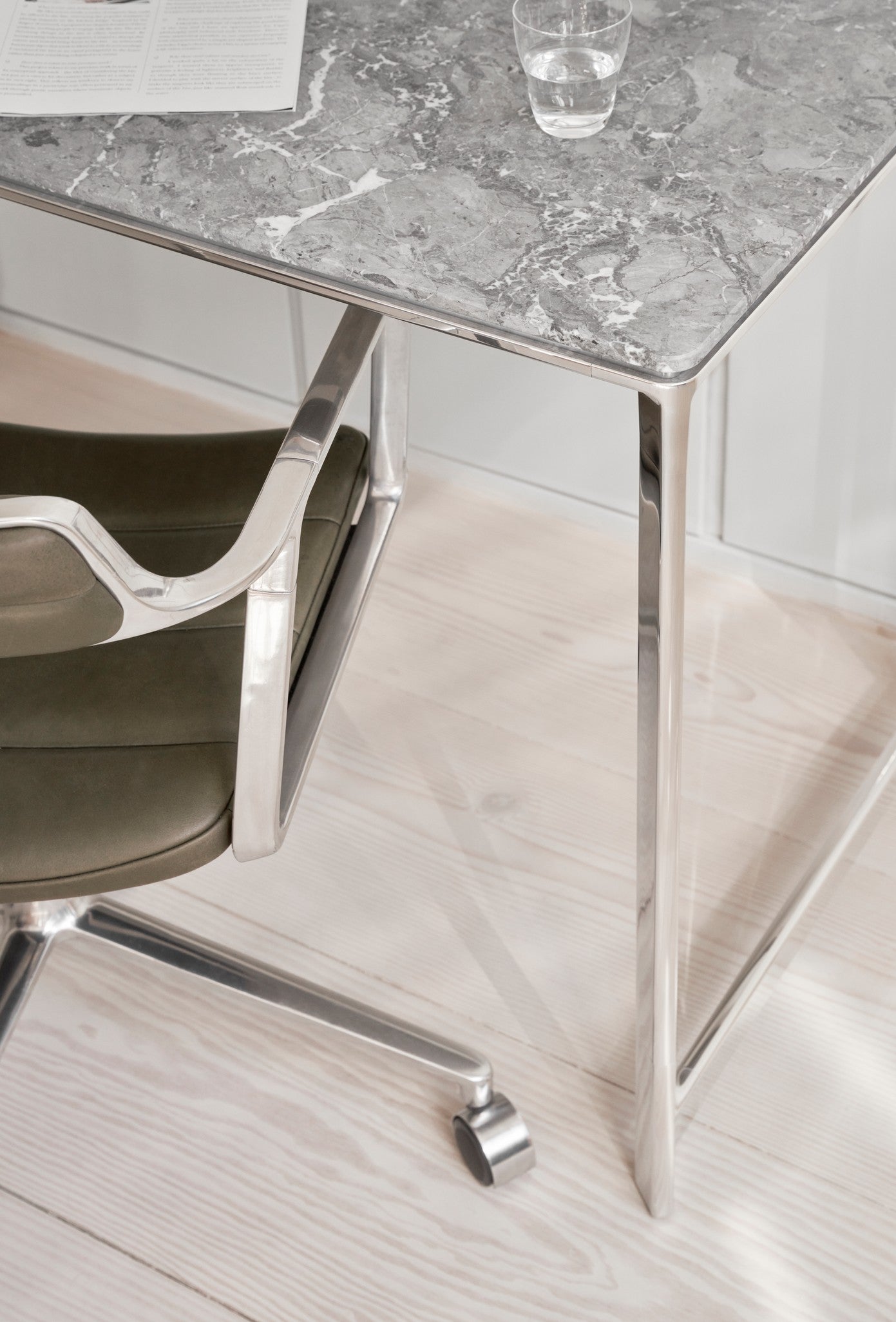 Vipp430 Studio Desk - Ocean Grey Marble