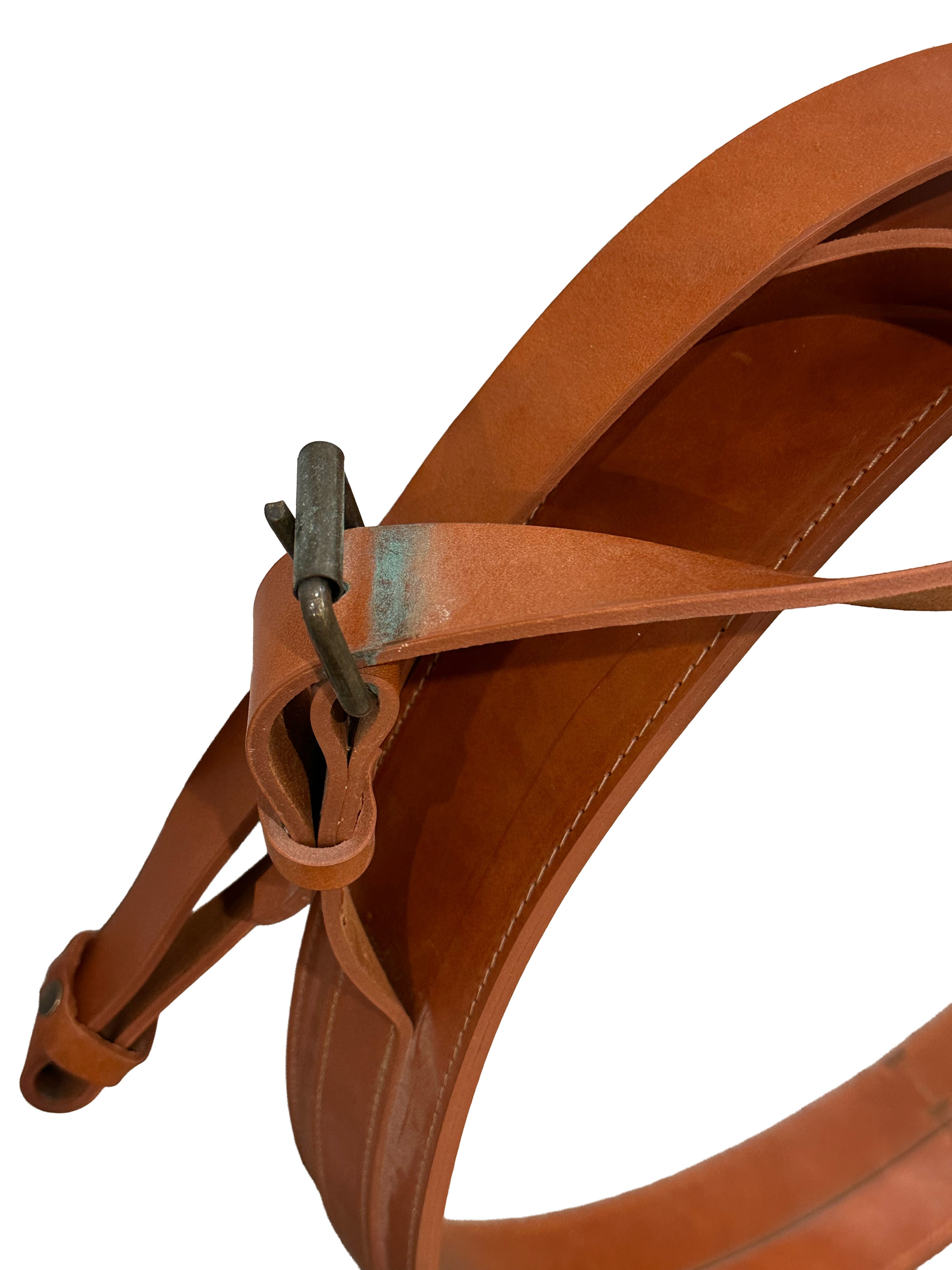 Adnet Mirror Circular - Ø58cm, Saddle