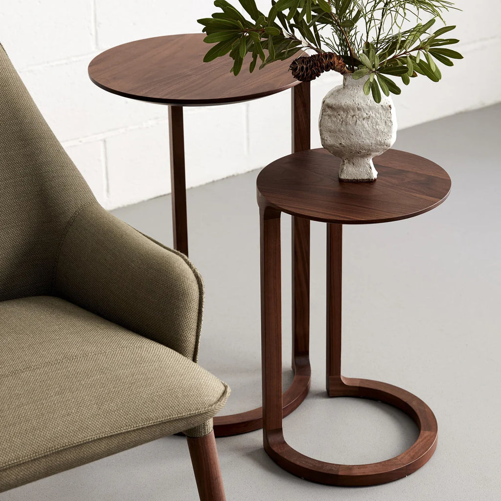 Nest table large only Alum base timb top