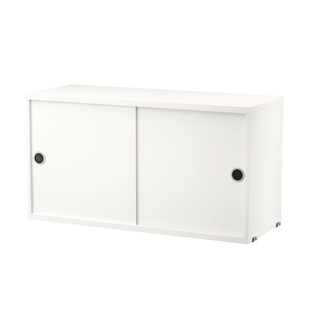 String Cabinet with Sliding Doors