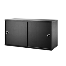 String Cabinet with Sliding Doors