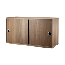 String Cabinet with Sliding Doors