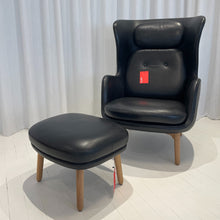 JH1 Ro Chair +  Footstool by Fritz Hansen