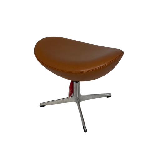 Egg Footstool Grace Leather by Fritz Hansen